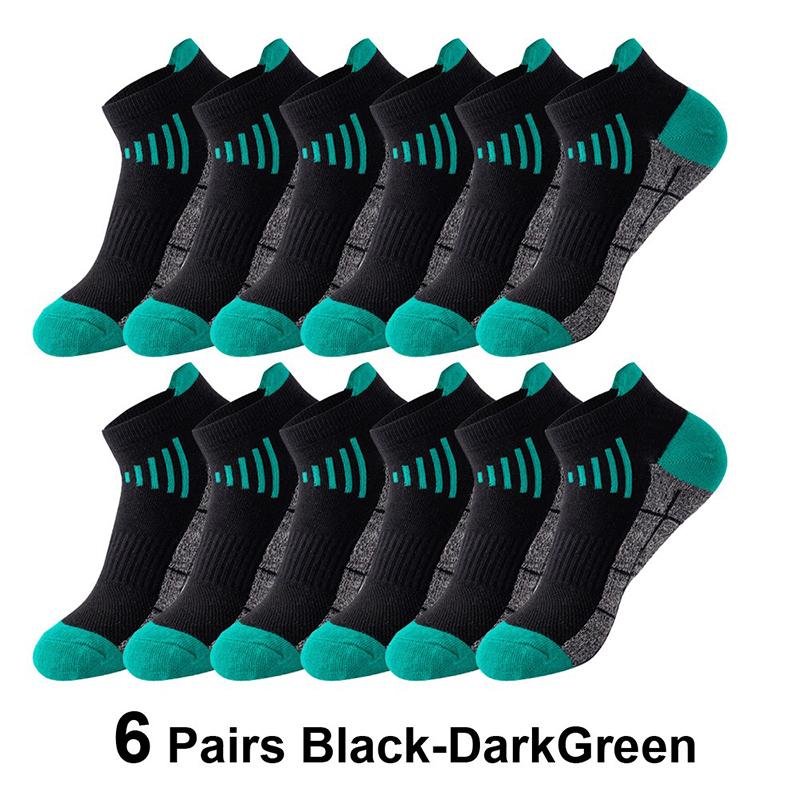 6 Pack Womens Ankle Socks Sport Athletic Cushioned Breathable Performance Sport Tab Cotton Quarter Womens Running Socks