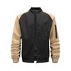Sports Outdoor Splicing Contrasting Color Casual Men's Cardigan Baseball Collar Jacket Sweater Top
