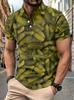Trendy short-sleeve polo shirt with fierce wolf graphic, stylish and eye-catching.