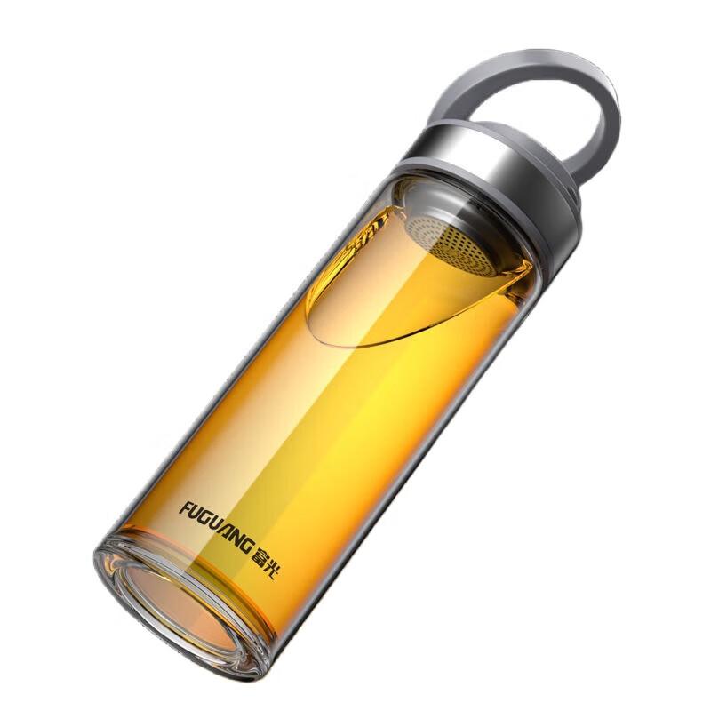 FUGUANG Portable Glass Water Bottle Tea Infuser