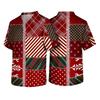 Men's Christmas Themed Holiday Caregiver Uniform for Work In Hospitals and Clinics