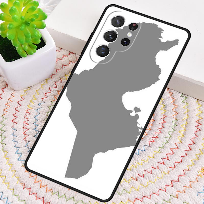 Tunisia Flag Map TPU Phone Case For Samsung Galaxy note 10 pro S26 S25 S24 S23 S22 Ultra Plus S21 FE S20 Shockproof Cover