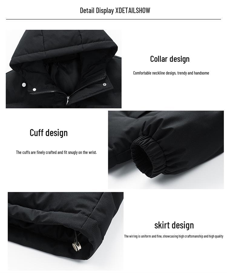 Cross-Border Winter Couple's Thick Warm Cotton Jacket: Men's Outdoor Casual Plus Size Coat (M-8XL)