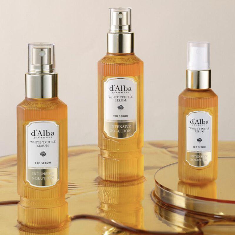 d'Alba White Truffle Exosome Intensive Serum Set – 100ml x2 + 60ml Luxury Brightening & Firming Serum Set