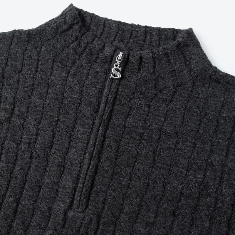 SEIFINI Women's Half-Zip Knit Sweater