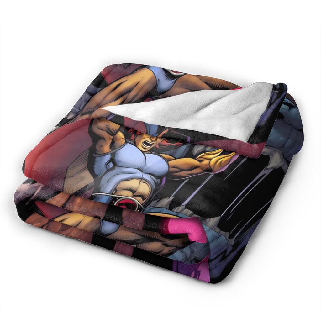 Thundercats Heroic Adventure Blankets Super Soft Novelty Plush Throw Blanket For Living Room Camping Flannel Bedspread Bed Cover