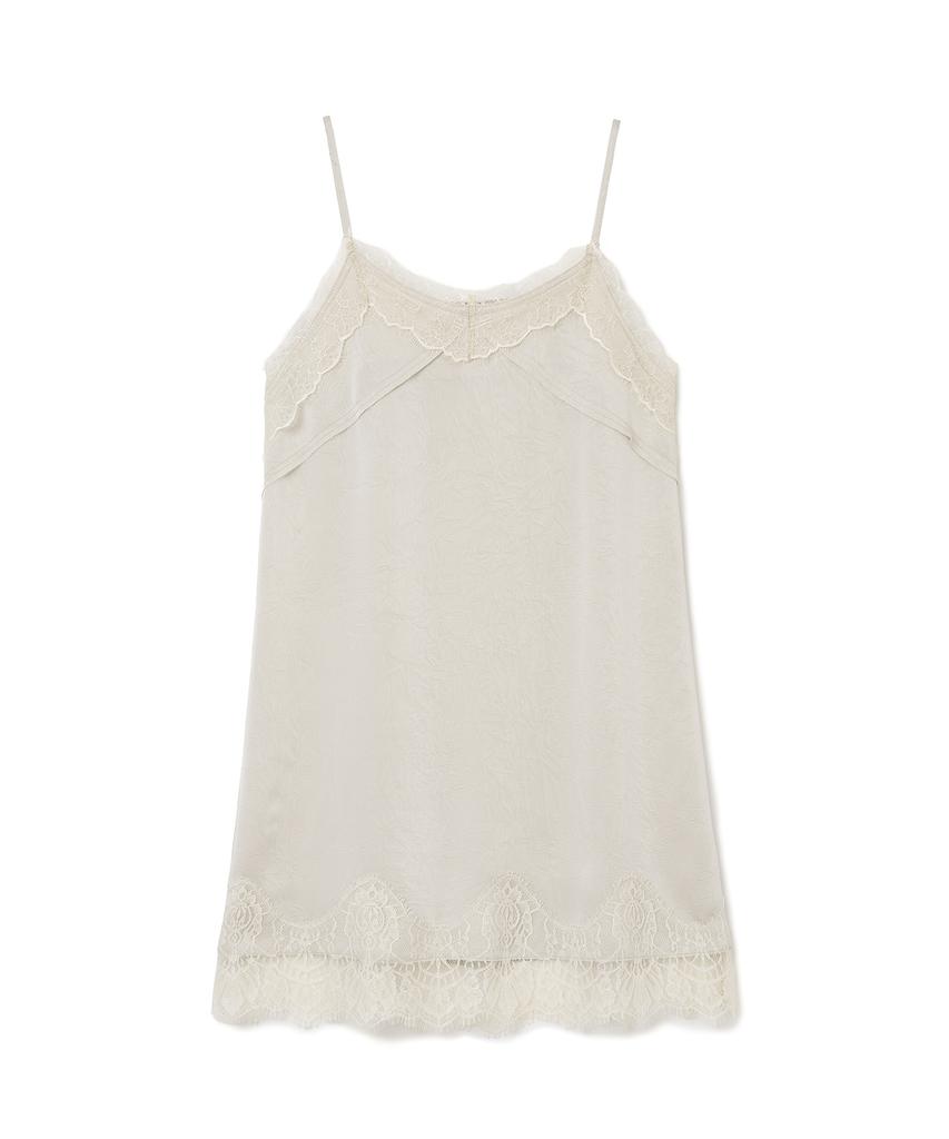 Milo Woman Crease Lace Midi Dress [Beige]