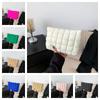Puffy Cotton Clutch Bag Storage Bag Cosmetic Bag Portable Quilted Padded Makeup Bag  Women