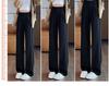 Women's 2024 Spring/Autumn Slimming Drape Pants - Narrow & Wide Leg, High-End Straight-Leg Suit Style