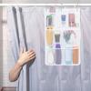 Multifuntional Bathroom Wall Pouch Hanging Storage Bag Waterproof Shower Caddys Suitable for Shampoo Soap Toothbrush