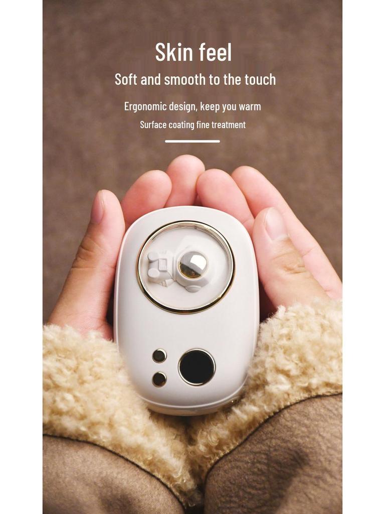 Mini USB Astronaut Hand Warmer - Portable USB Rechargeable 2-in-1 Hand Warmer and Night Light Gift