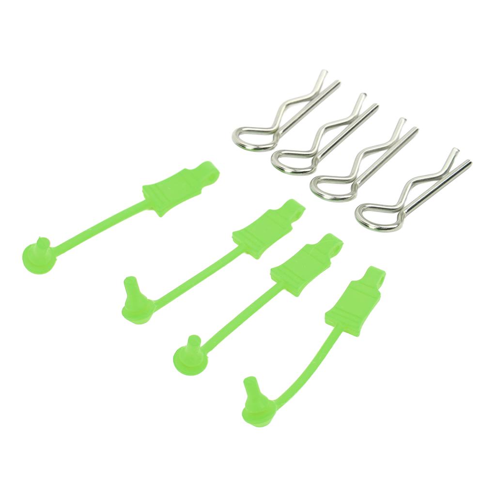 RC Car Body Shell Clip Retainers for Losi Lasernut U4 110 Remote Control Car Upgrade PartGreen