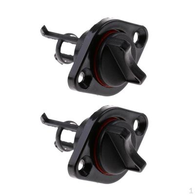 2 Stück 1 Zoll 25 mm Langlebiger Nylon Marine Bootsablassstopfen Speigatt Angelkajak Floß Rumpf Spiegel Schraube