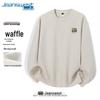 Jeanswest Men's Waffle Panda Graphic Crewneck Sweatshirt