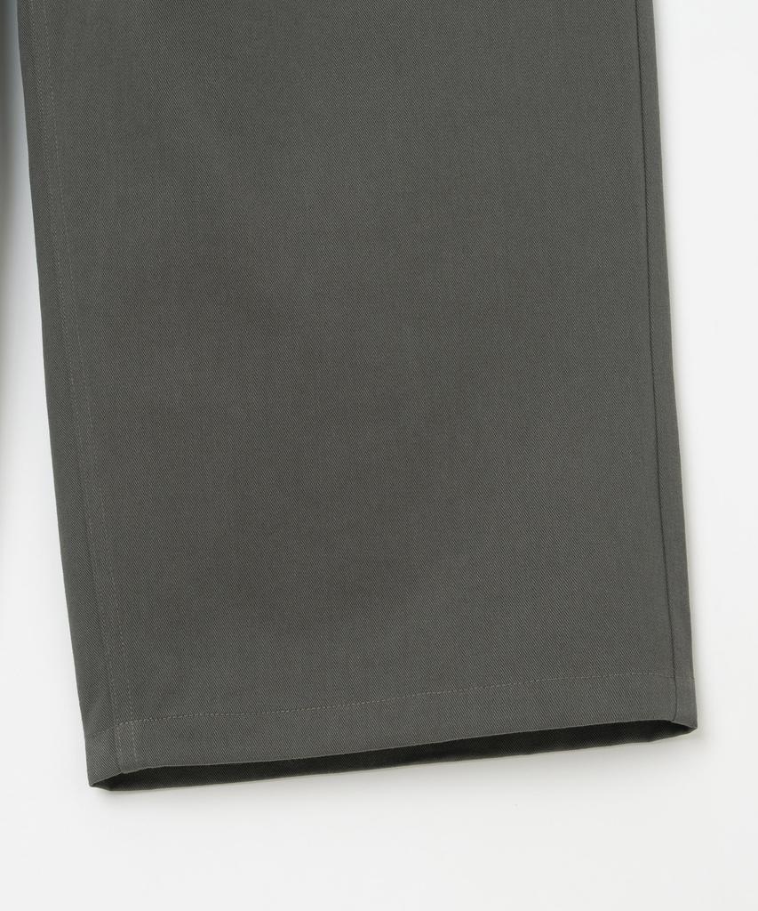 MILLO ARCHIVE Slant Cut Curved Pants [Khaki Gray]