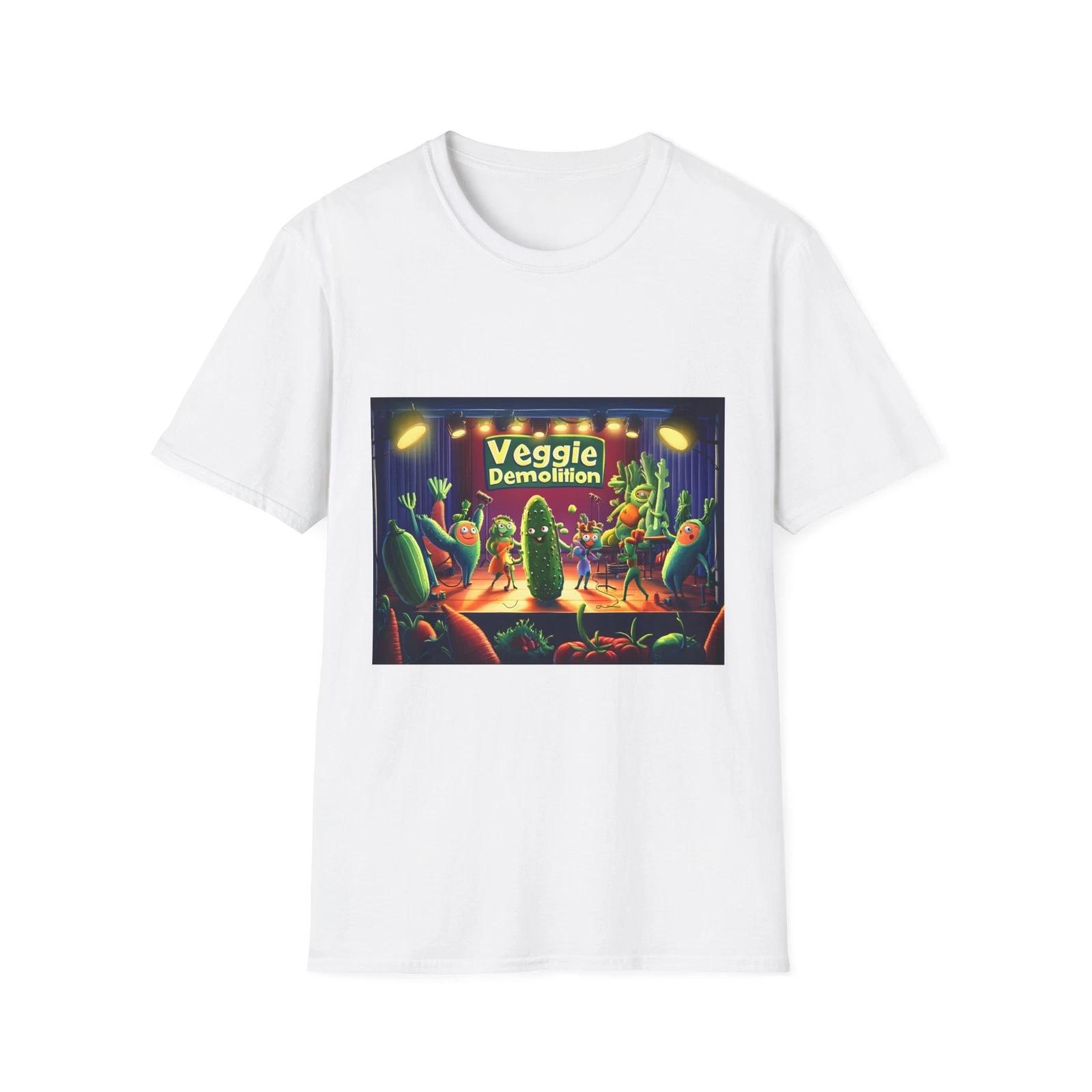 Унисекс Футболка «Разрушитель Овощей», Смешной Подарок, Повседневная Одежда, Вечеринка, Уникальная S