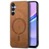 For Samsung Galaxy A15 4G/A15 5G Leather Back Case Compatible with MagSafe Skin-Touch Phone Cover