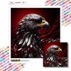New Arrival 5D DIY Full Circle Diamond Painting "Red Flying Eagle" Embroidery Cross Stitch Home Decor Gift