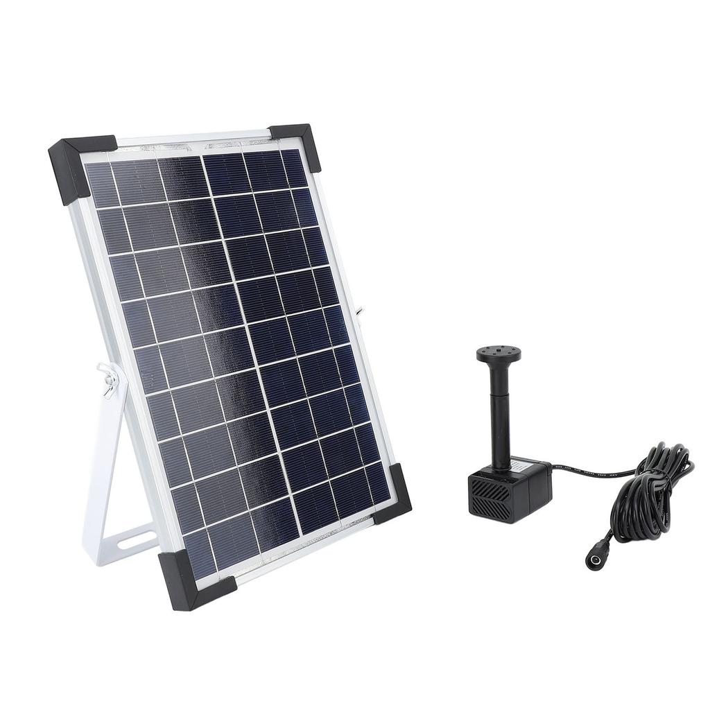 Solar Powered Water Pump Kit 150cm Lift 200L/H Flow Rate Water Fountain Pump for Bird Bath Garden
