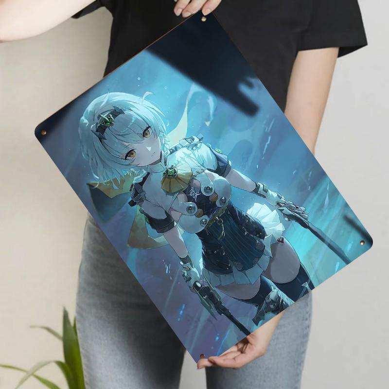 

Custom Anime Character Metal Wall Art Home Decor Manga Poster Room Decoration 7.9x11.8In(20x30cm)