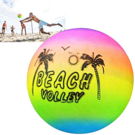 Summer Beach Park Inflatable Ball Rainbow Volleyball Game Kids Children Toy