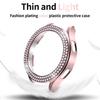 Fashion Two Row Diamond Protector Case for Samsung Galaxy Watch 6 5 4 40mm 44mm Cover Active 2 Women PC Bumper Lightweight Frame