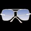 Lunettes de soleil - Longines - LG0004-H - Or - Bleu - Aviateur