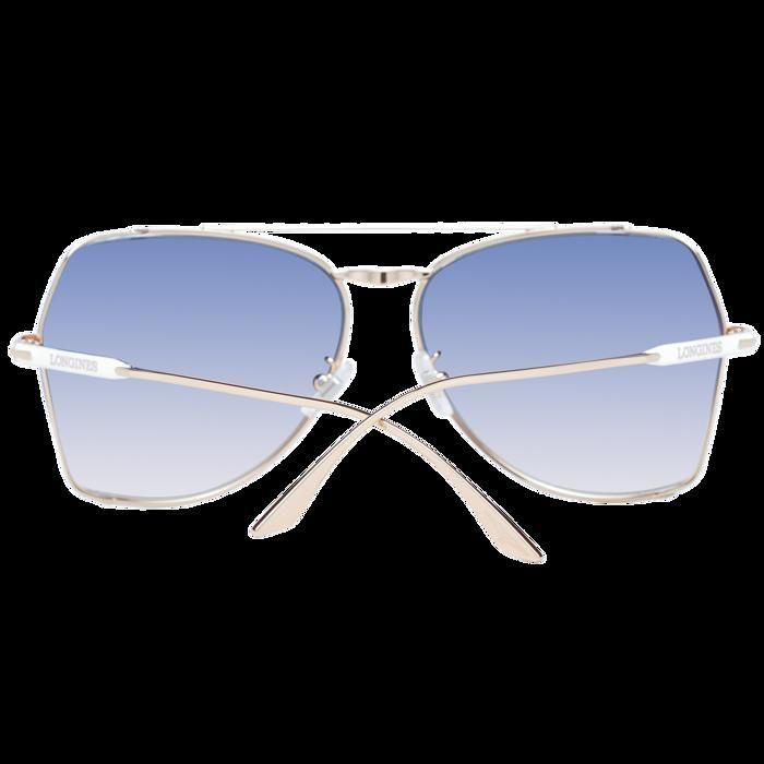 Lunettes de soleil - Longines - LG0004-H - Or - Bleu - Aviateur