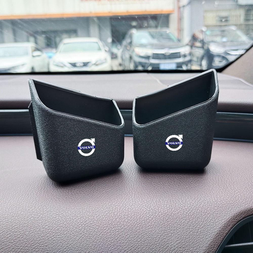 qzhum6 New 2pcs Plastic Car Organizer Auto Truck Pillar Storage Box Accessories For Volvo T6 AWD C30 C40 C50 C70 S40 S60 S70 S80 S90