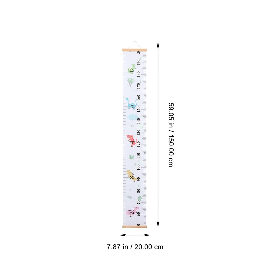 Children Height Wall Ruler Growth Chart for Kids Measurement Tool Room Decor Canvas Wood Ruler