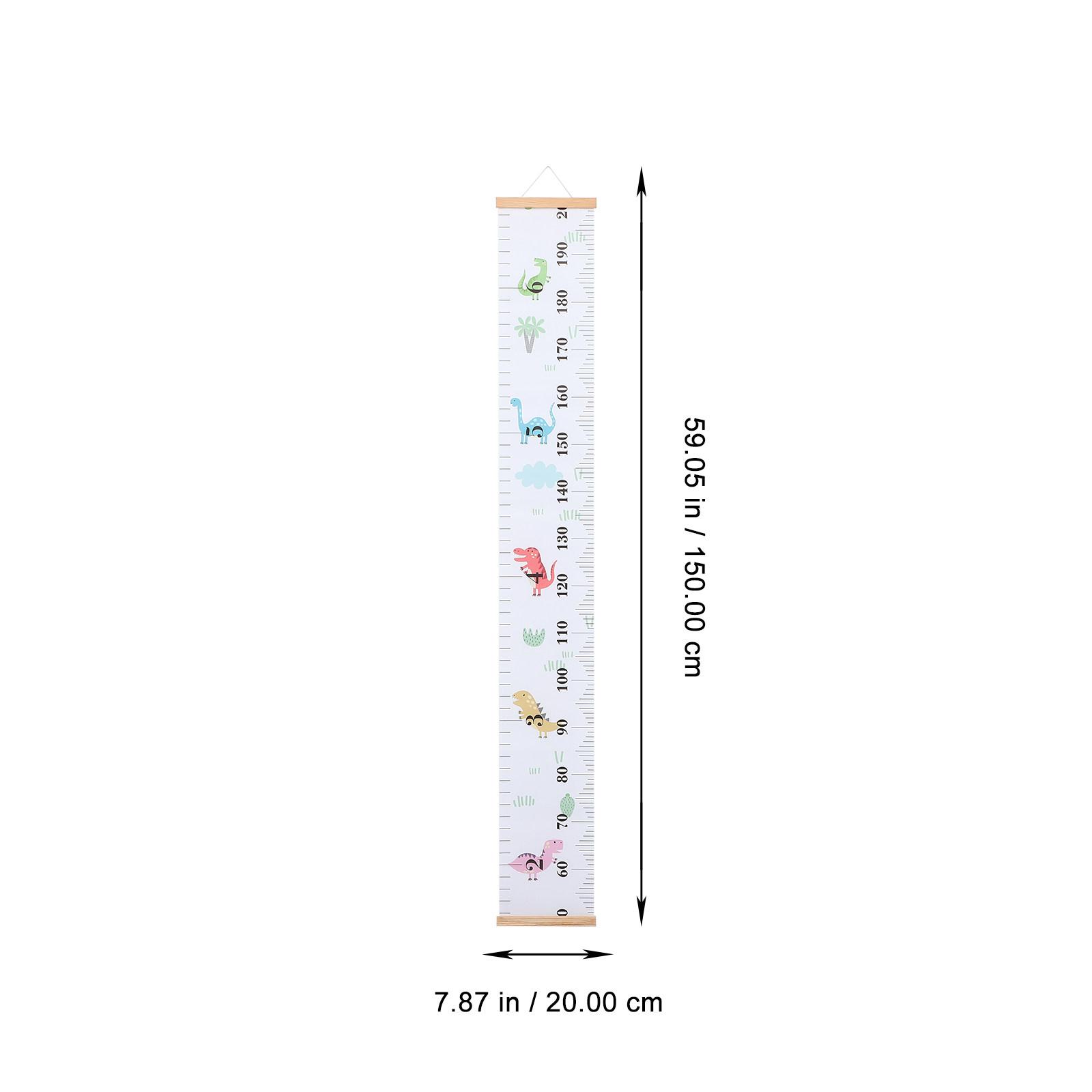 

Children Height Wall Ruler Growth Chart for Kids Measurement Tool Room Decor Canvas Wood Ruler