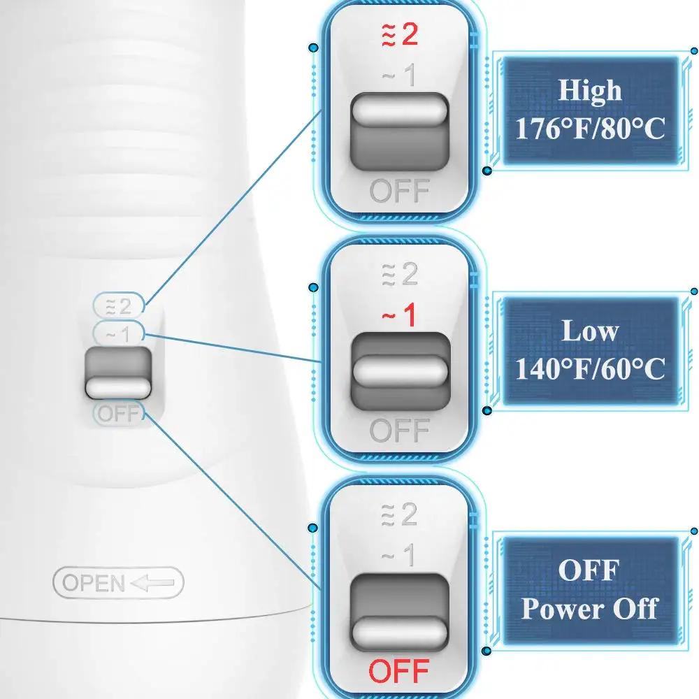 Pet Hair Dryer Portable Dog Blower 2-in-1 Pet Grooming Dryer Grooming for Cat and Dog Brush with Adjustable Temperature for Pets