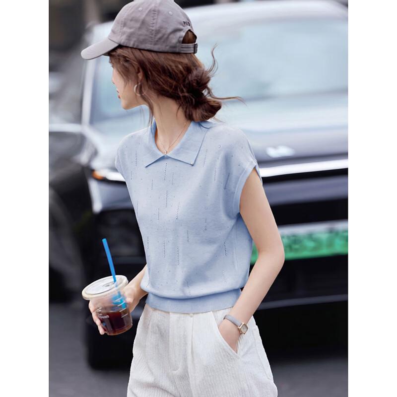 2026 Summer Fashion Slimming Knit Polo Top