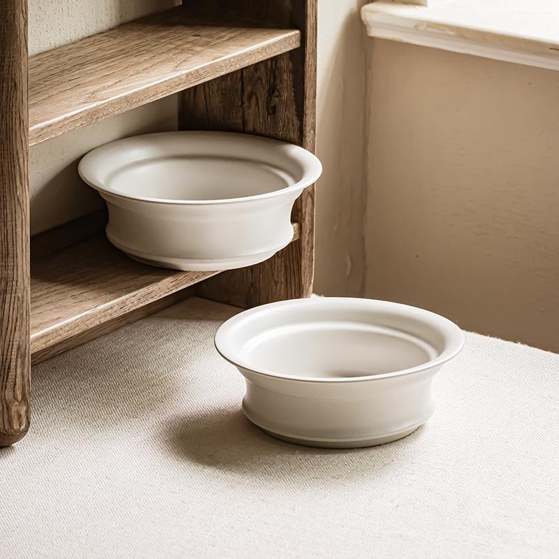 Matte Thick Ceramic Bowl Western Dessert Bowl Salad Bowl Concept Bowl Household Tableware Bowl Breakfast Noodle Bowl