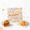 100Pcs Disposable Hamburger Paper Cake Wrapping Paper Oil-Resistant Coated Food Wax Paper Sandwich Wrapping Papers