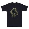 Blowing Wishes Funny Chimpanzees Blowing Dandelion Graphic Vintage Men's T-Shirt