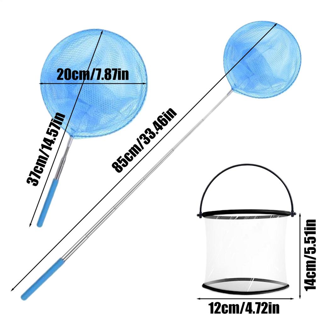 Children's Retractable Butterfly Net Set For Outdoor Insect Catching Butterfly Net Tadpoles And Fish Collection Fishing Net Gear