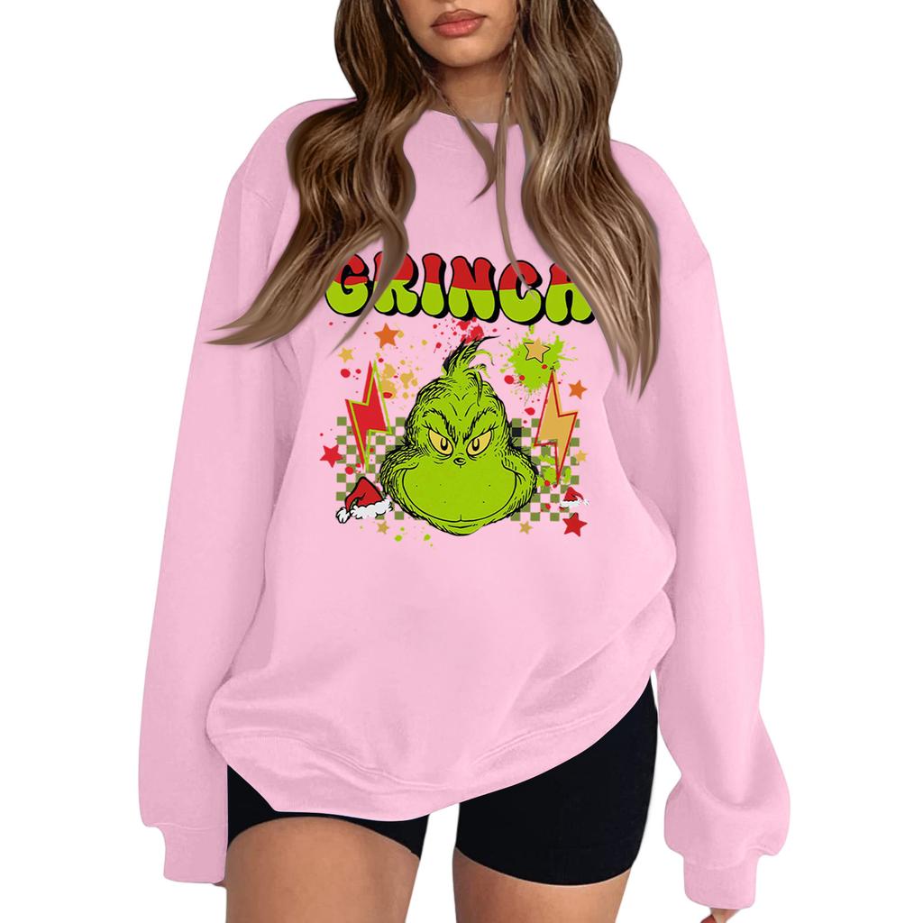 Crewneck Sweatshirt For Women Fall Graphic Sweatshirts Vacation Long Sleeve Drop Shoulder Pullover