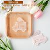 Babyparty-Ausstecher Rosa Prinzessin Mädchen Geburtstag Babybett Kuchen-Dekorationswerkzeuge Fondant Keks Dessert Prägeform Stempel