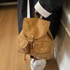 Commuting Retro Suede Women's Backpack, New Trendy and Casual Versatile Backpack, Travel Backpack