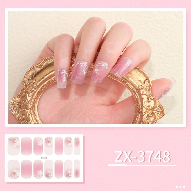 14 Pezzi Wrap per Unghie Strisce per Unghie da Donna Adesivo per Unghie Adesivo Gel per Unghie Adesivo Manicure per Unghie delle Dita