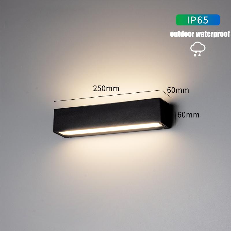 Modern LED Outdoor Wall Lamp Gallery Light Waterproof IP65 Up And Down Light Aluminum Home Lighting Aisle Corridor Wall Light