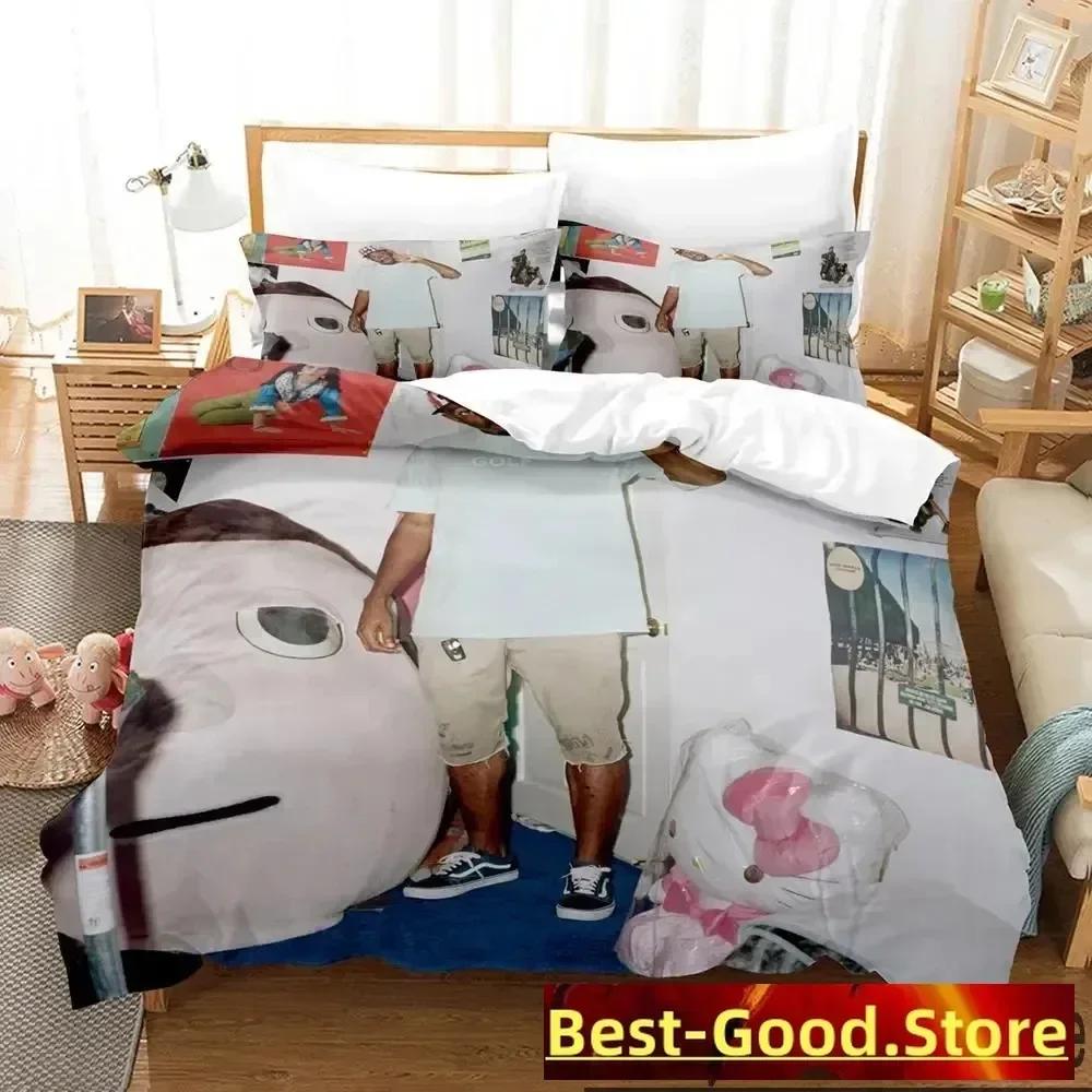 

3D Tyler The Creator Raper Beding Set Printed Bed Linen Set With Pilowcase Bed Soft Duvet Cover Soft Single Double Quen Super King-Sized Dimensionsd 100*200cm Single