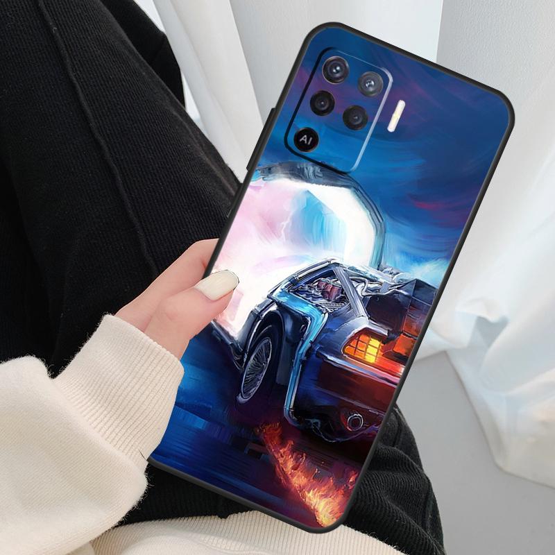Back To The Future Time Machine Case For OPPO A54 A74 A94 A83 A91 A93 A5 A9 A31 A53 2020 A15 A52 A72 Find X5 X3 Pro Cover