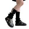 Lolitas Leg Warmers for Women Girls Button Leg Warmer Winter Knitted Long Socks Gothic Harajuku Leg Cover Streetwear