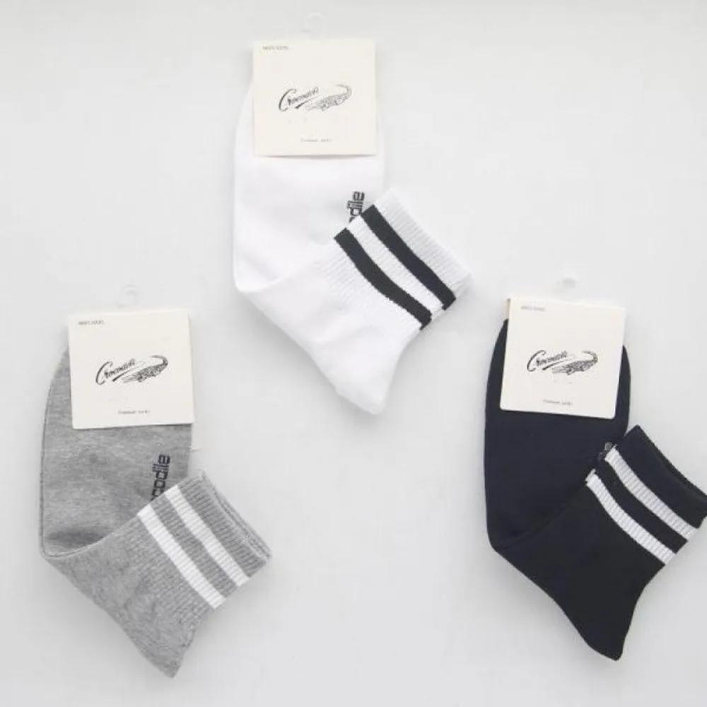 Crocodile Men s Mid-Calf Socks Ringle 1 Pair gray