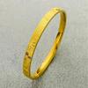 Auspicious Titanium Steel Bracelet: Wealth, Fortune, Peace & Joy - 24K Gold, No-Fade Luxury Style
