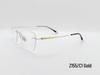 Men's Rimless Titanium Glasses Frame with Anti-Blue Light Lenses: Myopia & Presbyopia Compatible, Style Z155