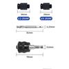 Ergonomic Wood Hole Opener Kit with Bimetallic Construction and Selflocking Extensions Rod for Precise Hole Drilling