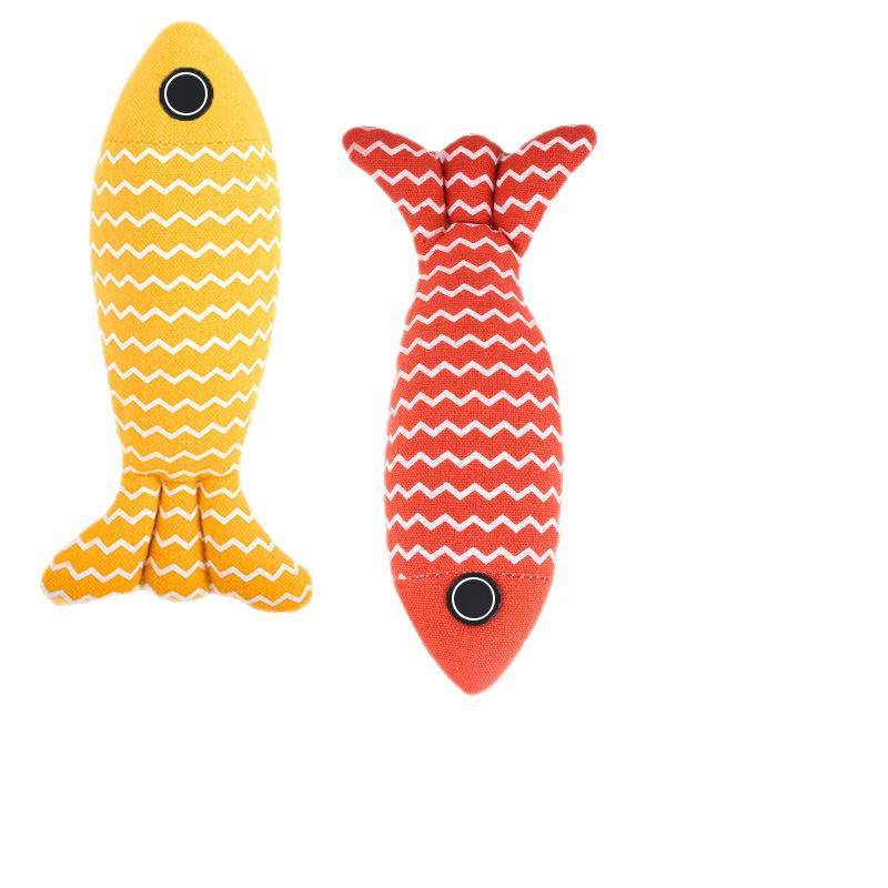 Durable Catnip Fish Toy: Bite-Resistant, Teething Aid for Kittens, Self-Play Boredom Relief